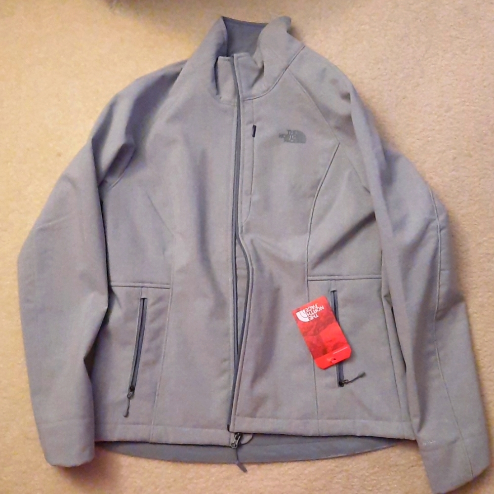 NWT The North Face Women's Apex Barrier Soft Shell Gray Jacket Large